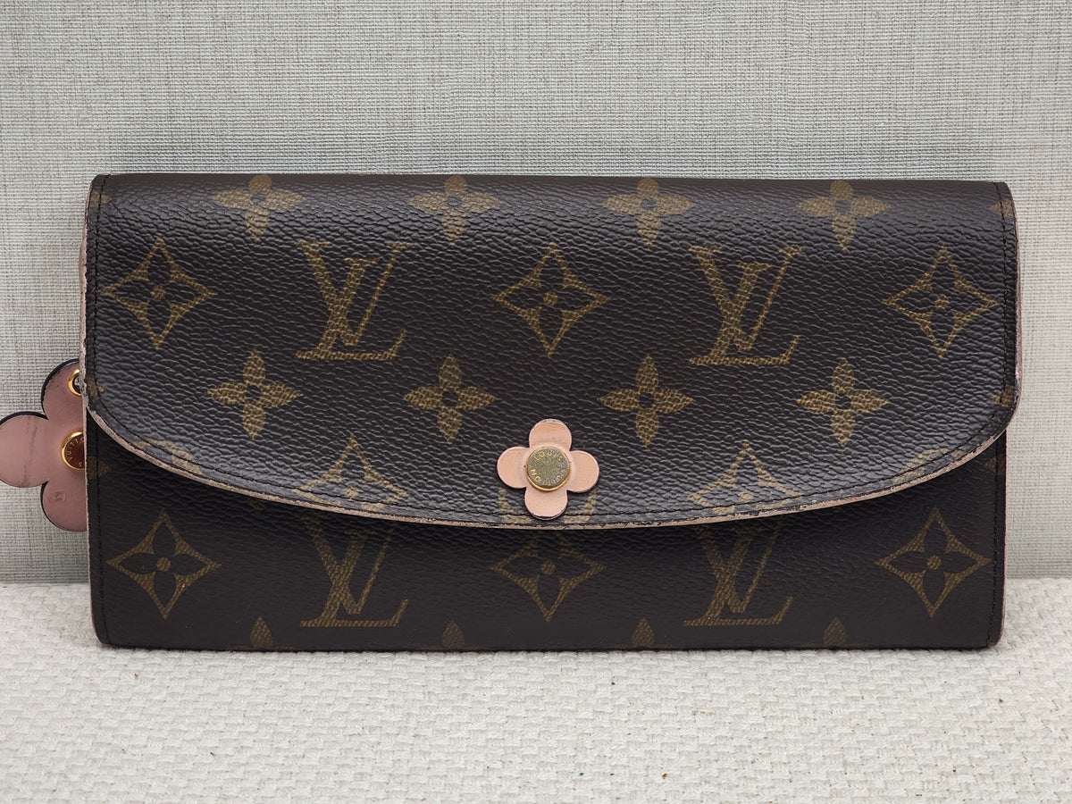 LV Monogram Bloom Flower Emilie Wallet
