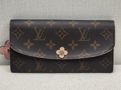 LV Monogram Bloom Flower Emilie Wallet