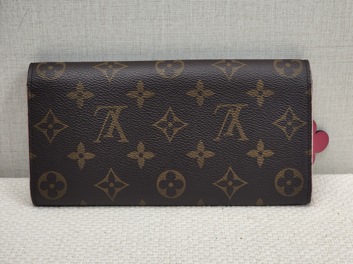 LV Monogram Bloom Flower Emilie Wallet