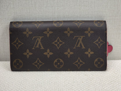 LV Monogram Bloom Flower Emilie Wallet