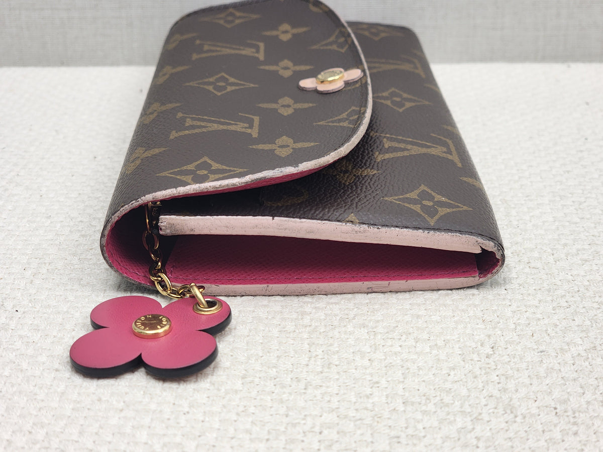 LV Monogram Bloom Flower Emilie Wallet