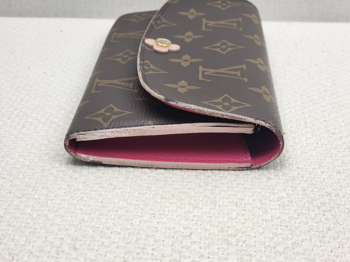 LV Monogram Bloom Flower Emilie Wallet