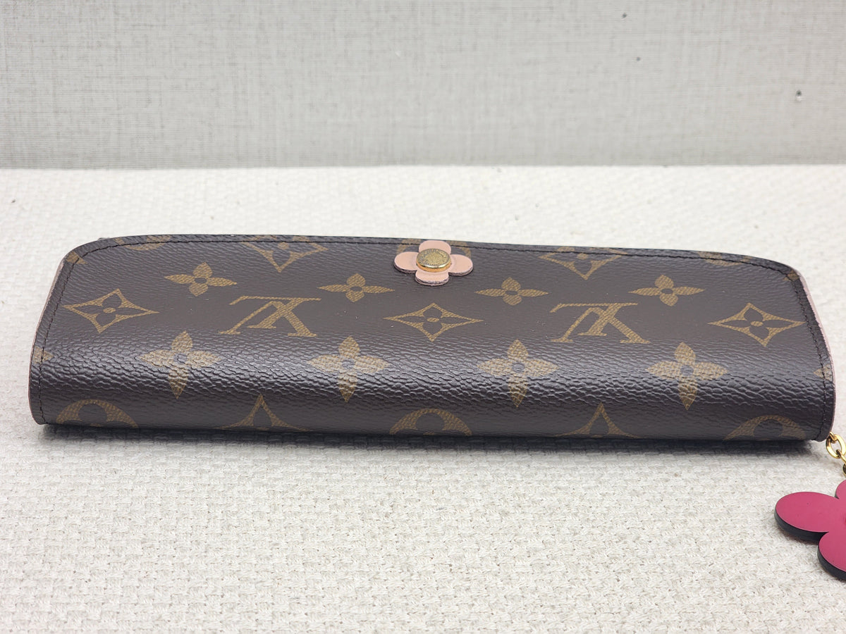 LV Monogram Bloom Flower Emilie Wallet