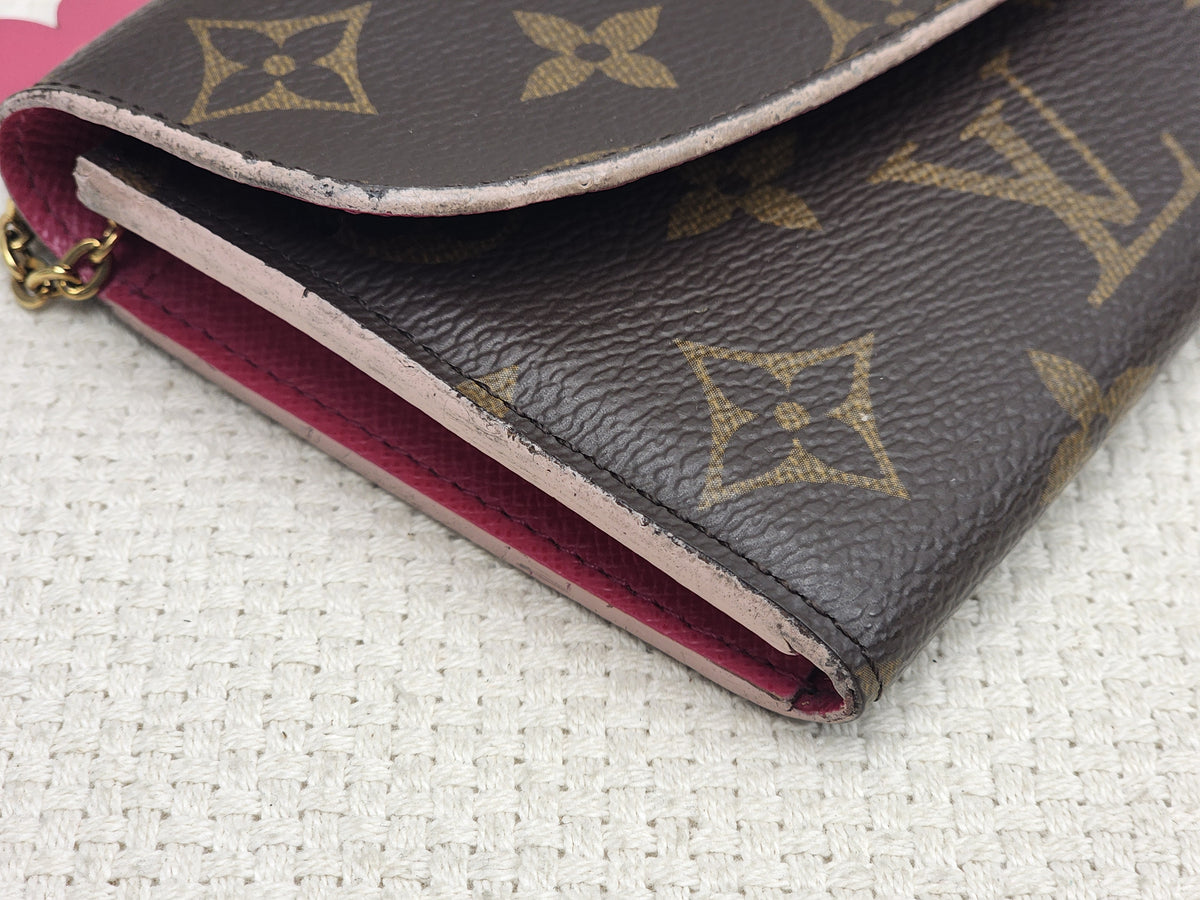 LV Monogram Bloom Flower Emilie Wallet