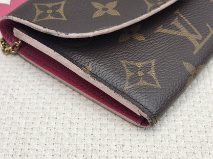 LV Monogram Bloom Flower Emilie Wallet