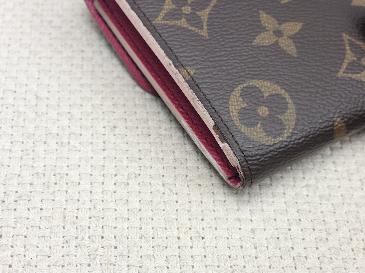 LV Monogram Bloom Flower Emilie Wallet