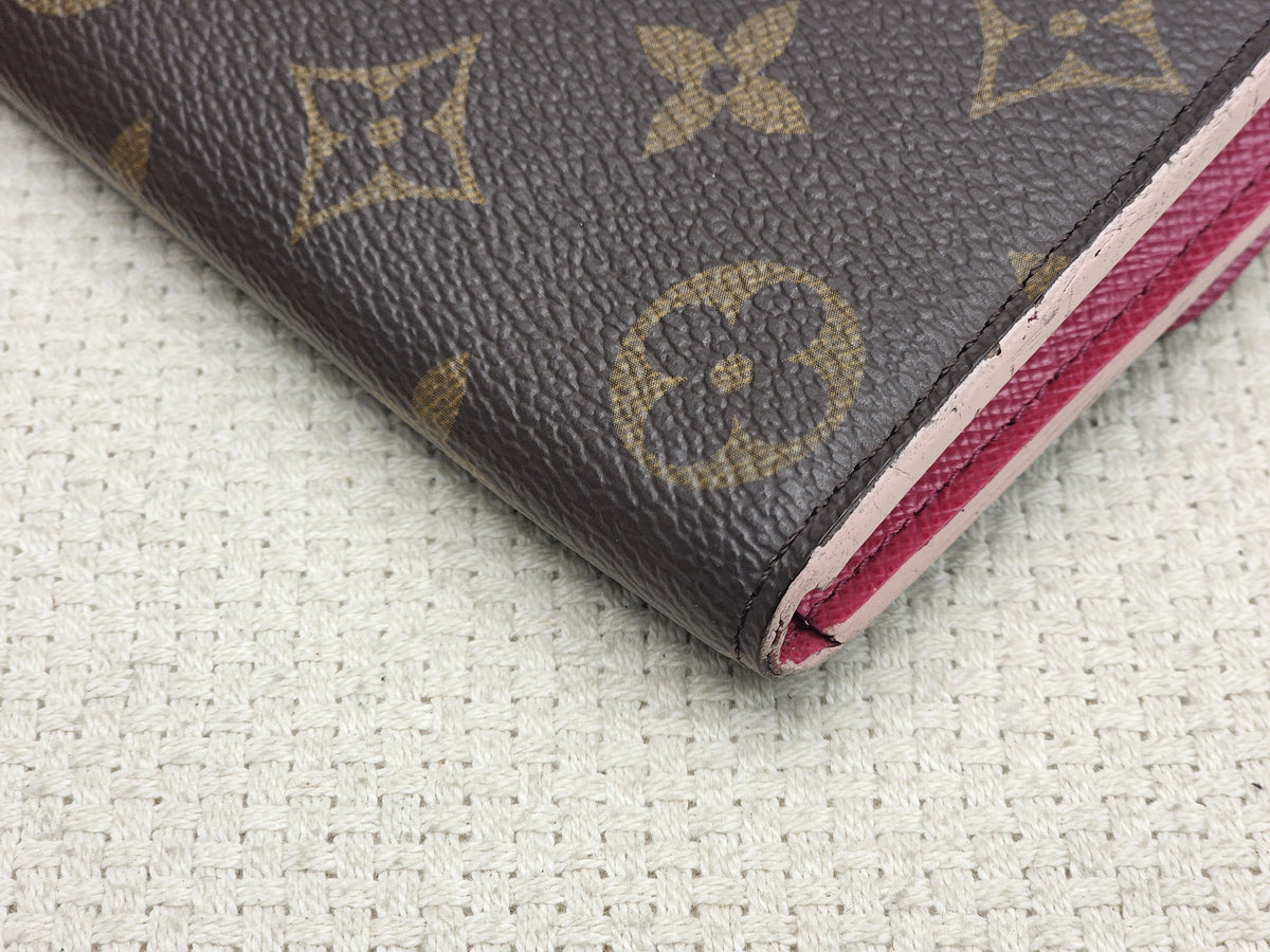 LV Monogram Bloom Flower Emilie Wallet