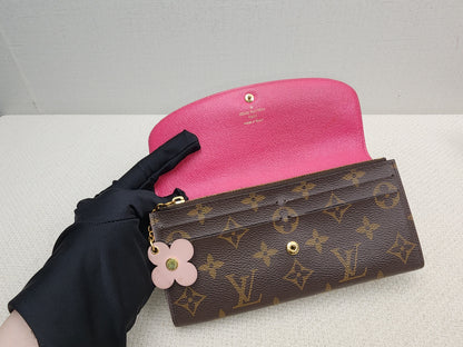LV Monogram Bloom Flower Emilie Wallet