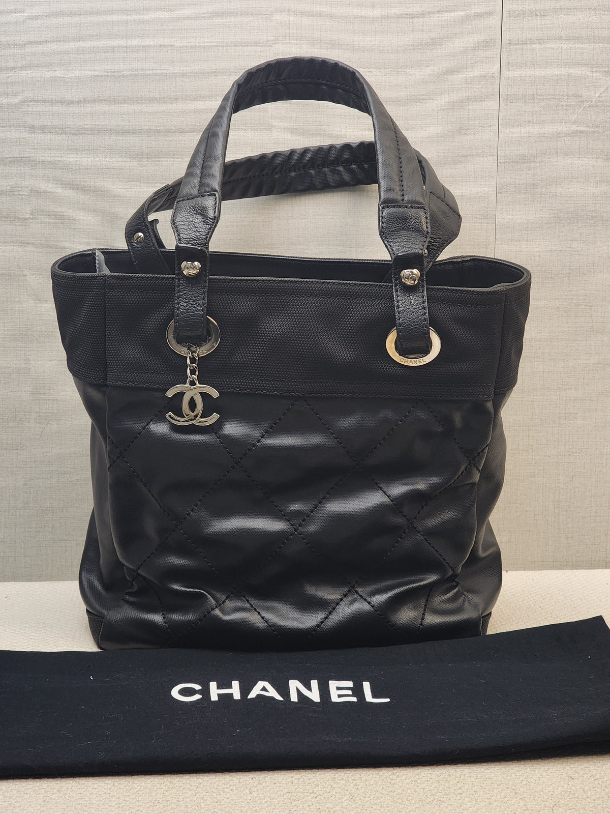 Chanel Black Small Biaritz Tote (SHW)