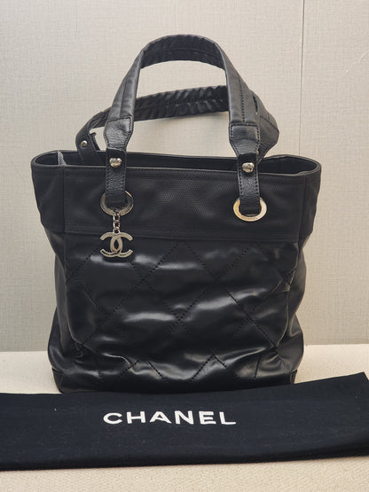 Chanel Black Small Biaritz Tote (SHW)