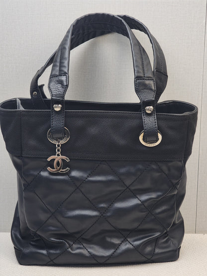 Chanel Black Small Biaritz Tote (SHW)