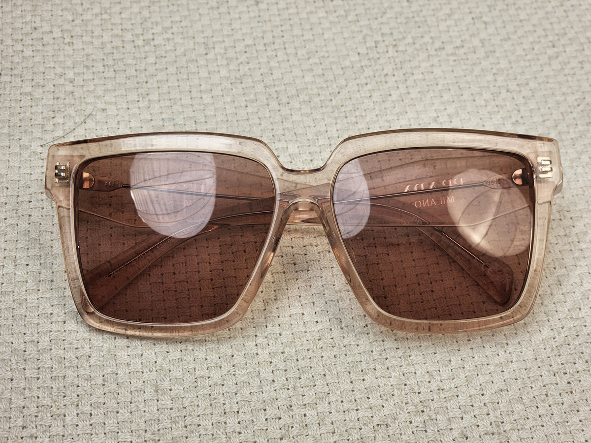 Prada Pink Translucent SPR24Z-F Square Sunglass