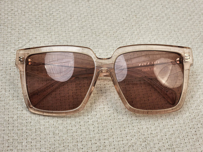 Prada Pink Translucent SPR24Z-F Square Sunglass