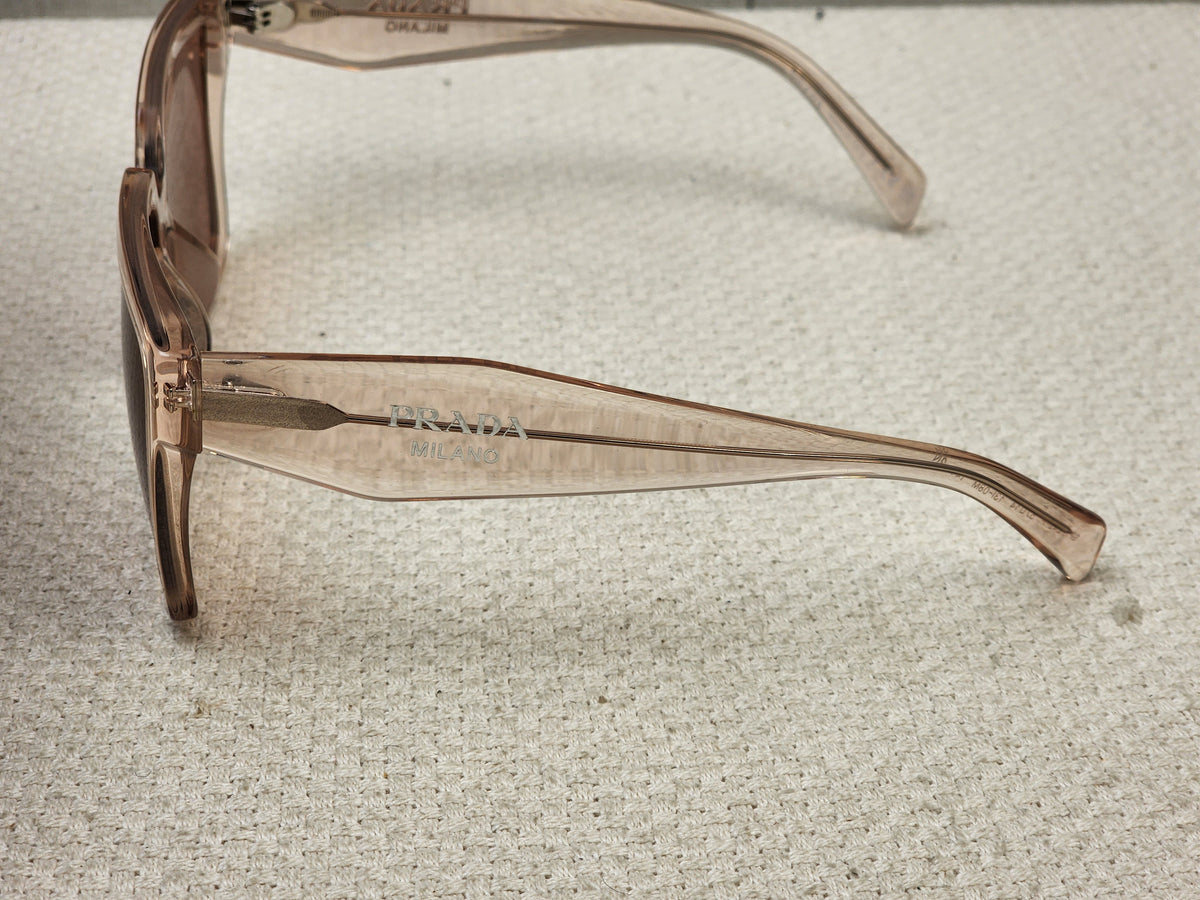 Prada Pink Translucent SPR24Z-F Square Sunglass