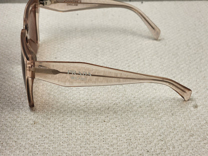 Prada Pink Translucent SPR24Z-F Square Sunglass