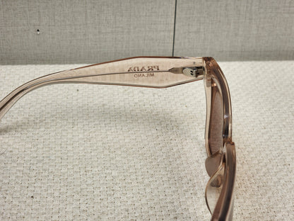 Prada Pink Translucent SPR24Z-F Square Sunglass