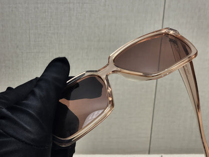 Prada Pink Translucent SPR24Z-F Square Sunglass
