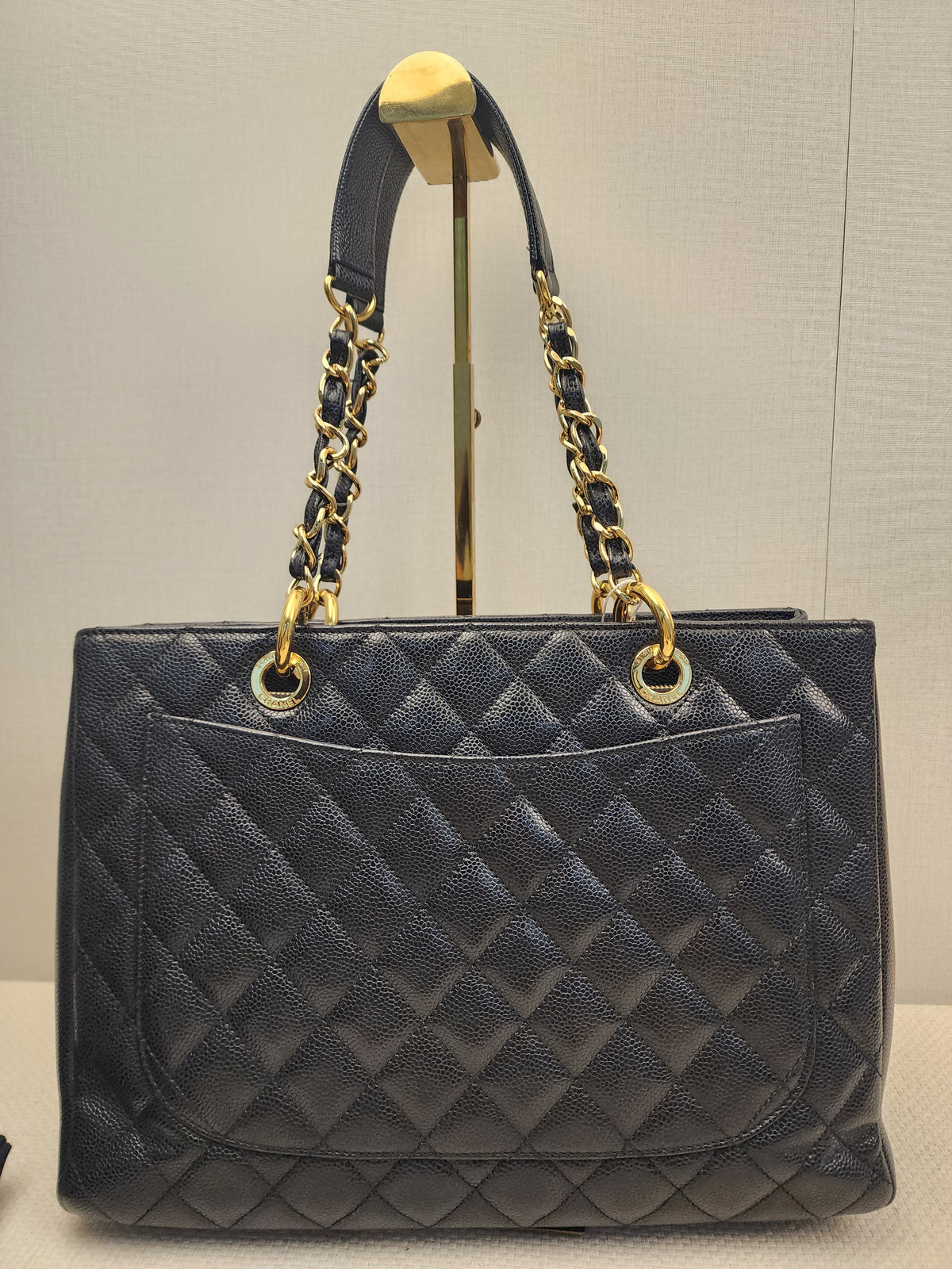 Chanel Black Caviar GST (GHW)