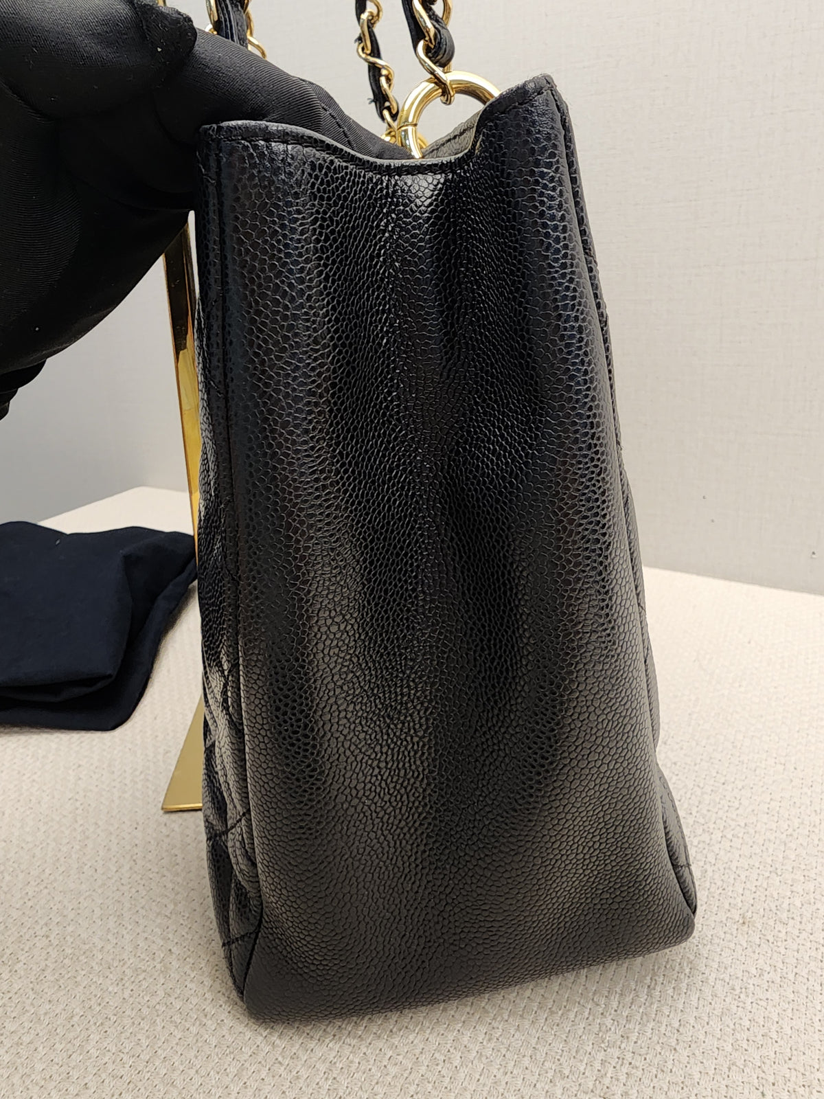 Chanel Black Caviar GST (GHW)
