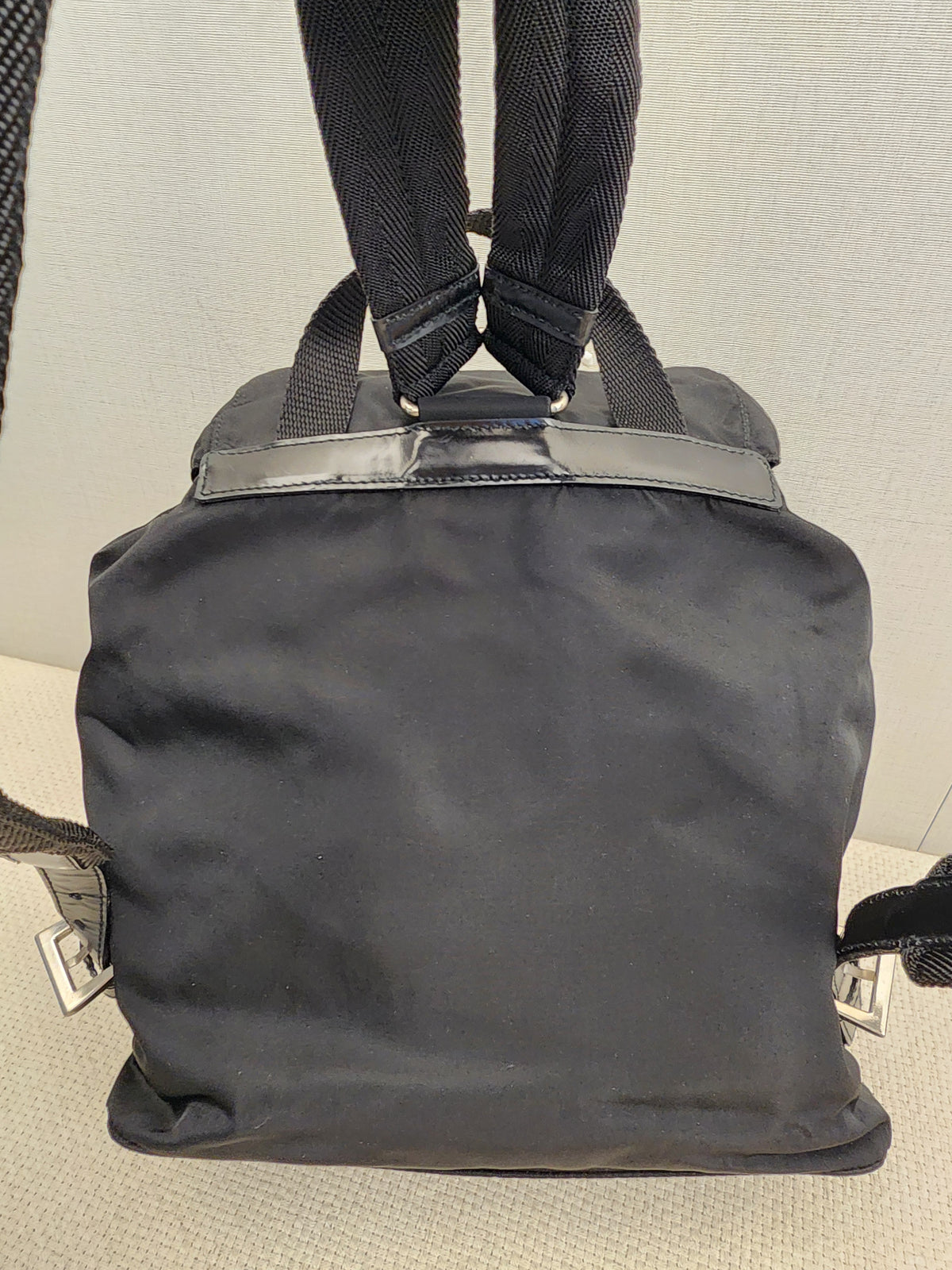 Prada Black Tessuto Small Nylon Backpack