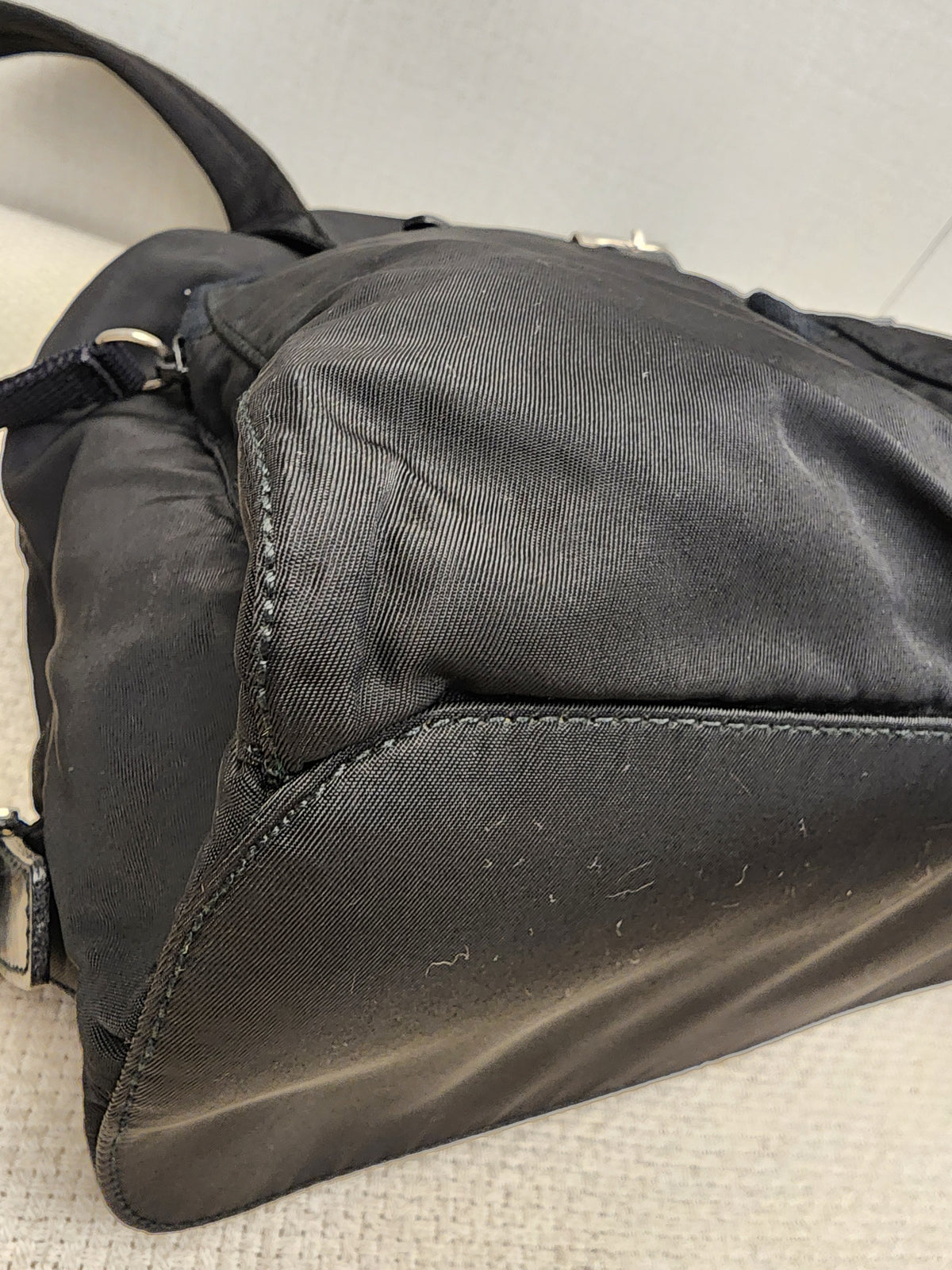 Prada Black Tessuto Small Nylon Backpack