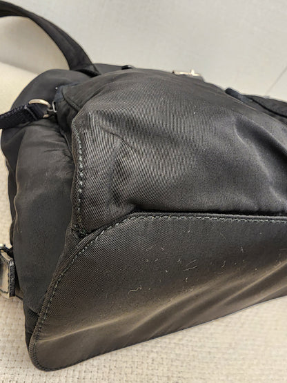 Prada Black Tessuto Small Nylon Backpack