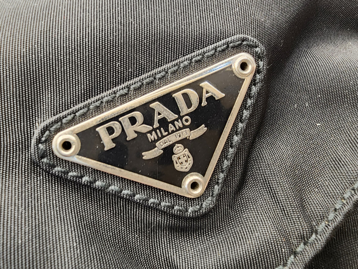 Prada Black Tessuto Small Nylon Backpack