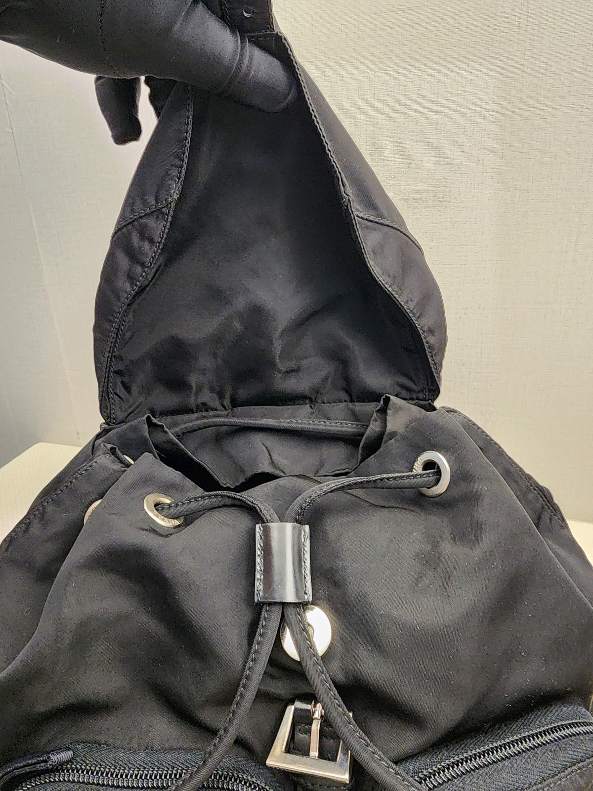 Prada Black Tessuto Small Nylon Backpack