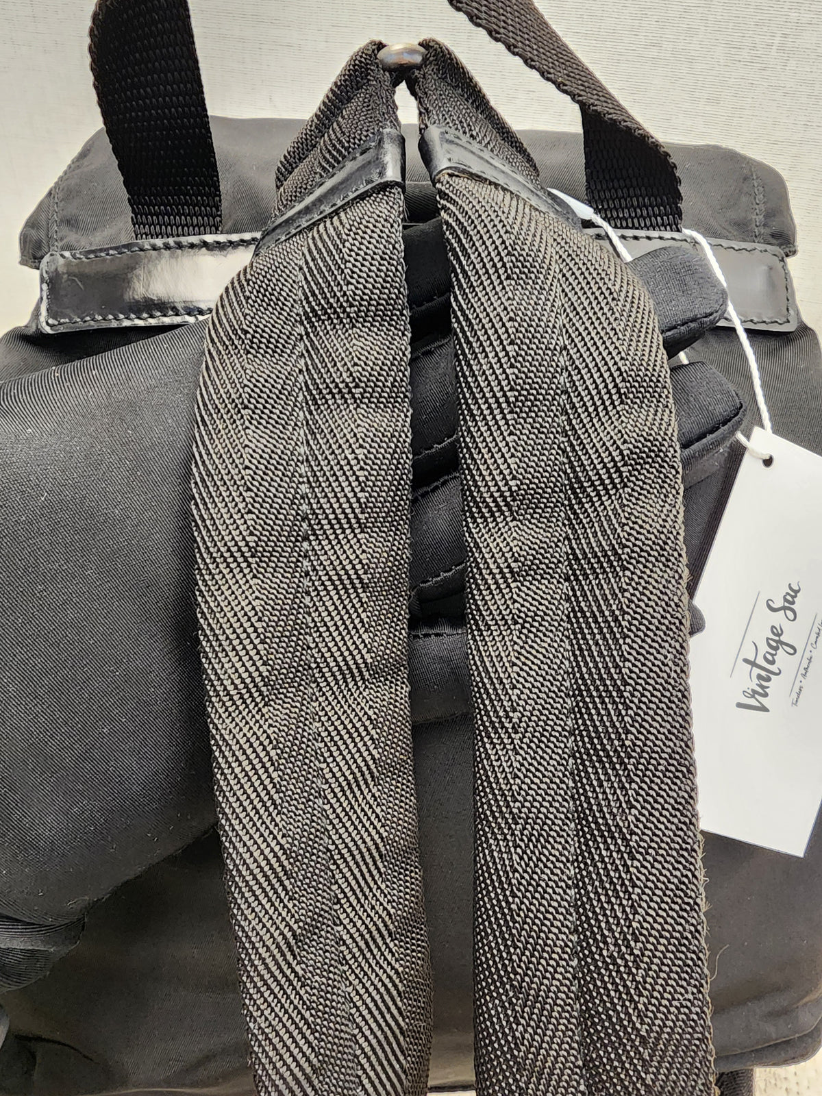 Prada Black Tessuto Small Nylon Backpack