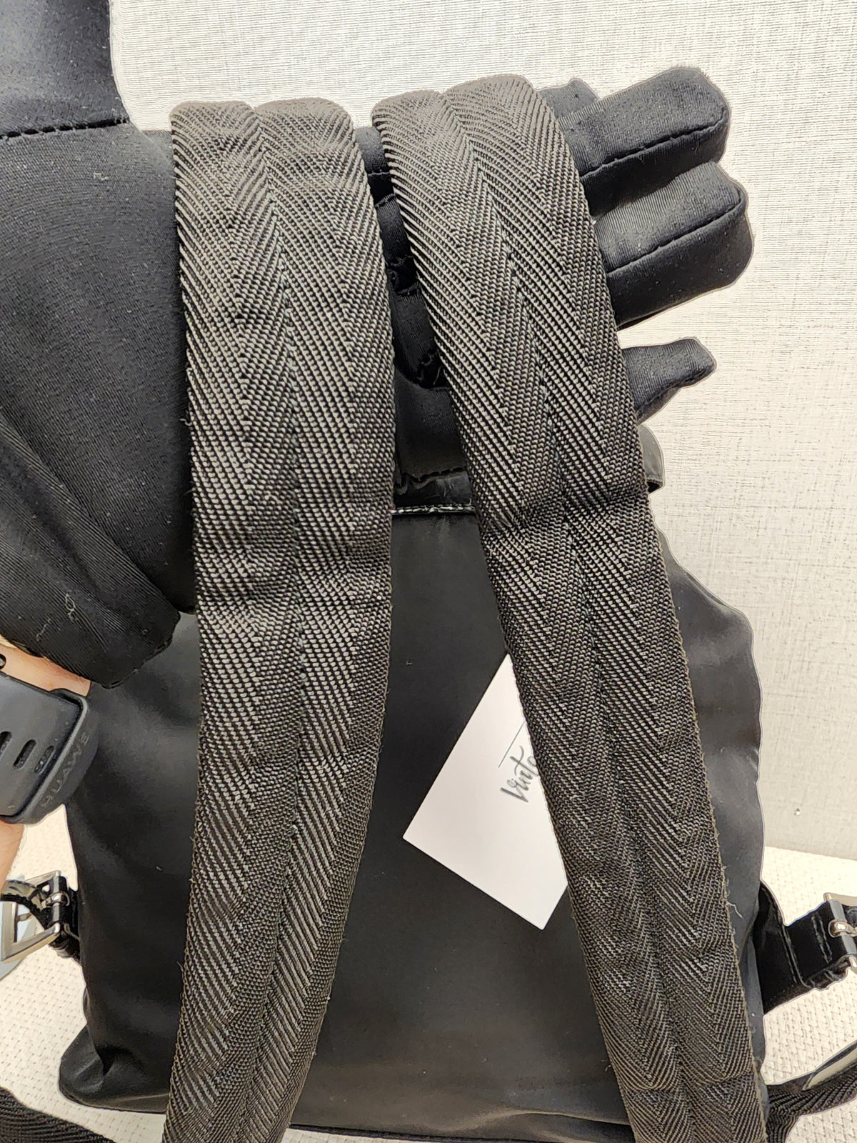 Prada Black Tessuto Small Nylon Backpack