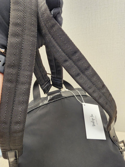 Prada Black Tessuto Small Nylon Backpack