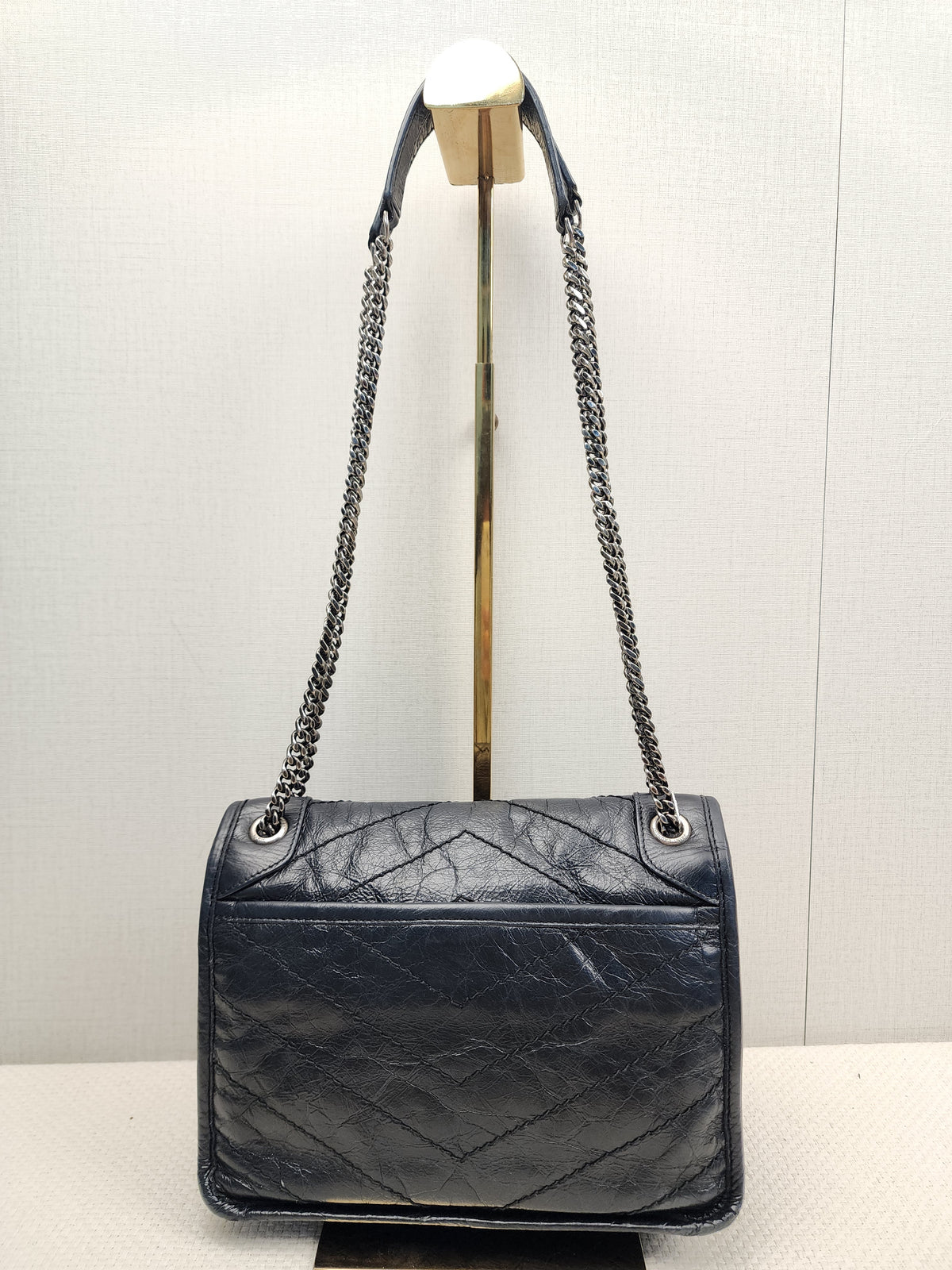 YSL Black Calfskin Baby Niki (RHW)