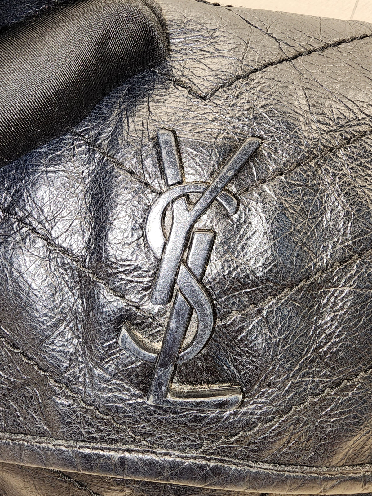 YSL Black Calfskin Baby Niki (RHW)