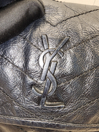 YSL Black Calfskin Baby Niki (RHW)