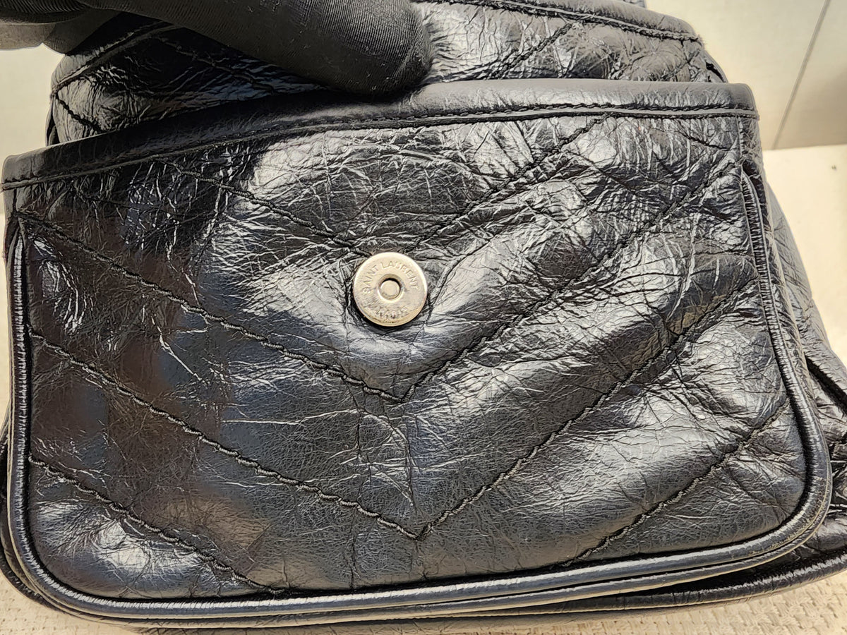 YSL Black Calfskin Baby Niki (RHW)
