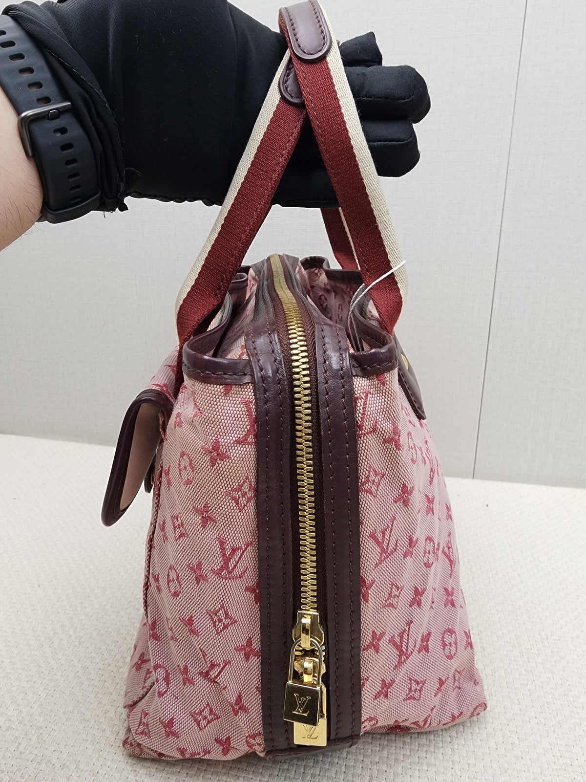 LV Cherry Minilin Canvas Mary Kate Bag