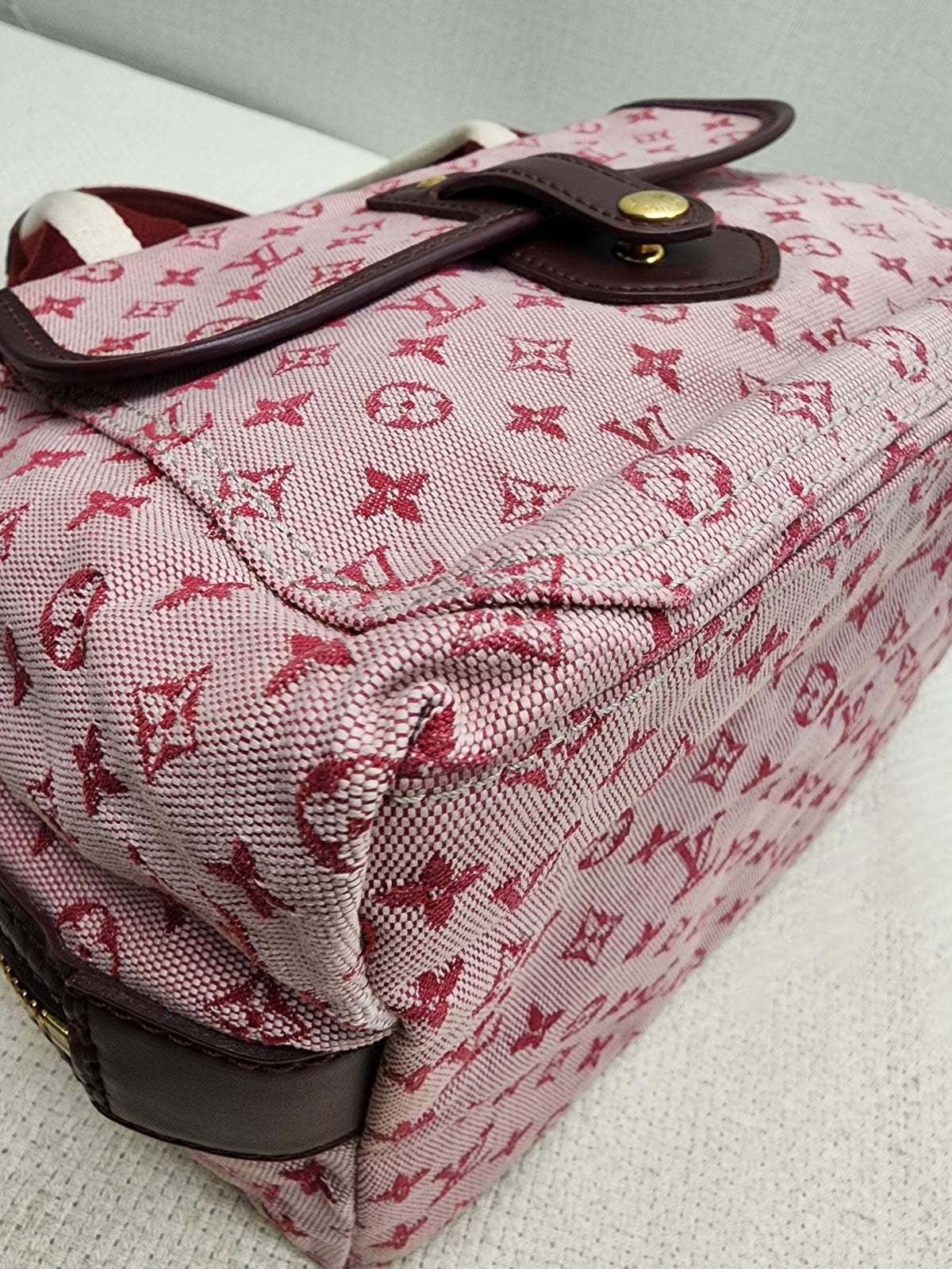 LV Cherry Minilin Canvas Mary Kate Bag