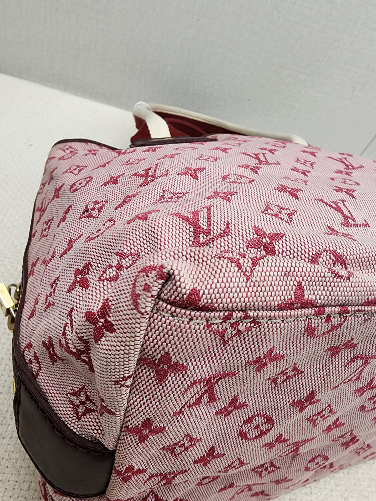 LV Cherry Minilin Canvas Mary Kate Bag