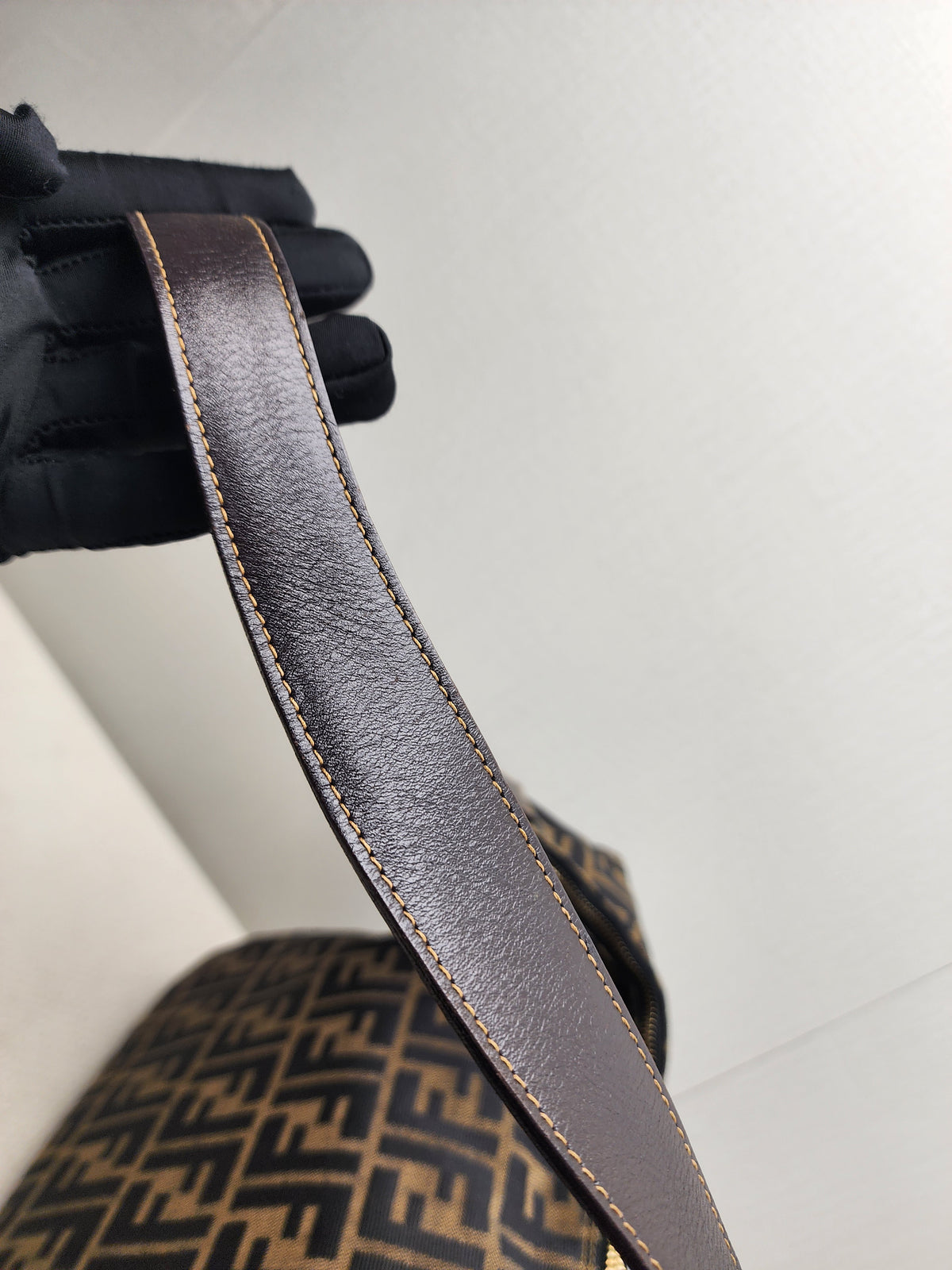 Fendi Brown Zucca Canvas Shoulder Hobo Bag