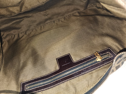 Fendi Brown Zucca Canvas Shoulder Hobo Bag