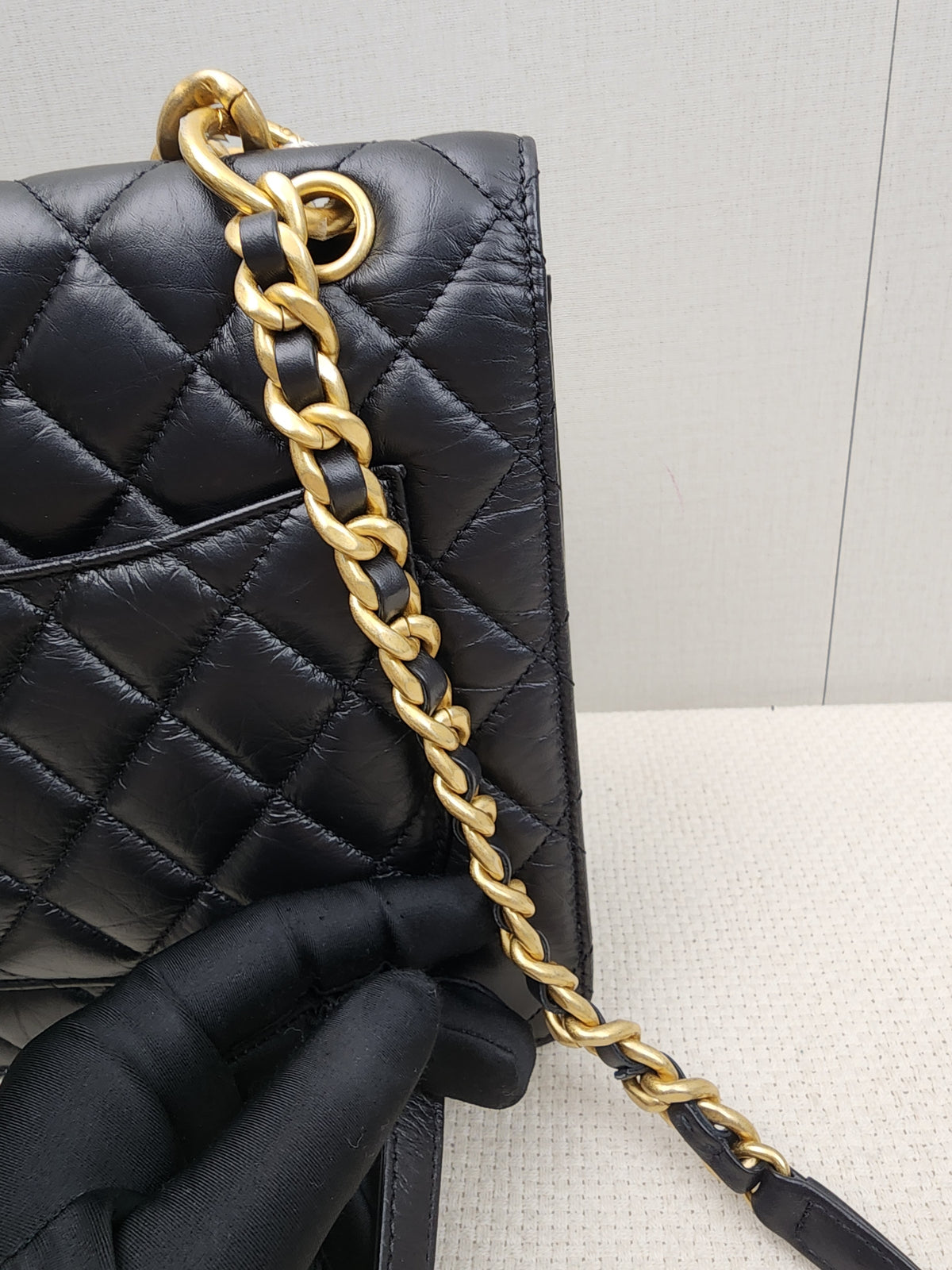 Chanel Black Calfskin 23S Double You Backpack