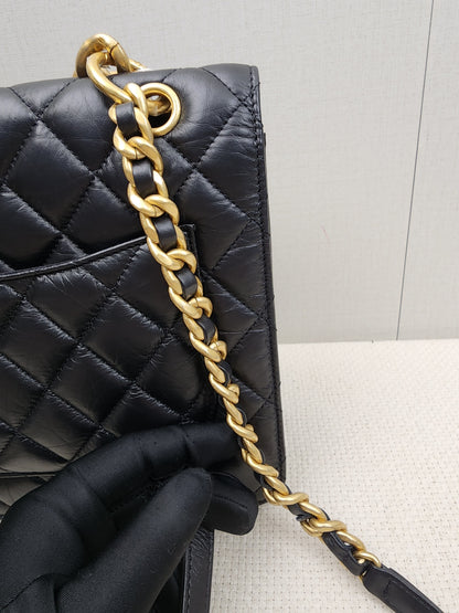 Chanel Black Calfskin 23S Double You Backpack