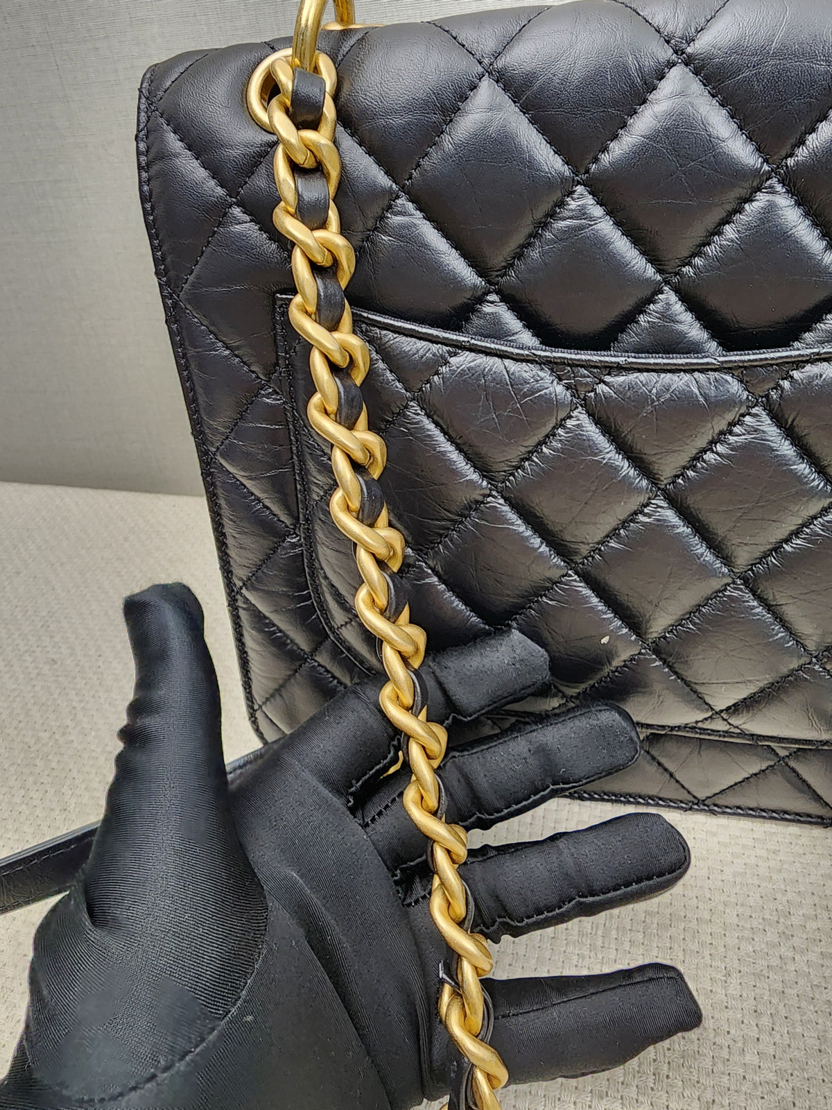 Chanel Black Calfskin 23S Double You Backpack