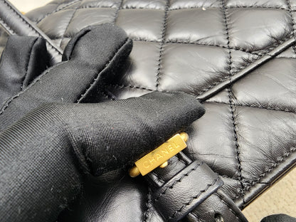 Chanel Black Calfskin 23S Double You Backpack