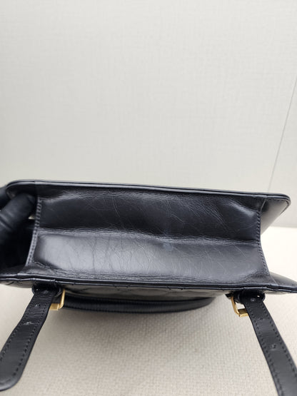 Chanel Black Calfskin 23S Double You Backpack