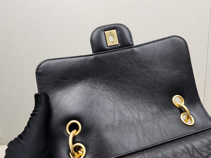 Chanel Black Calfskin 23S Double You Backpack