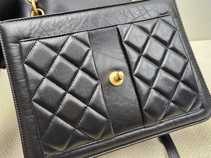Chanel Black Calfskin 23S Double You Backpack