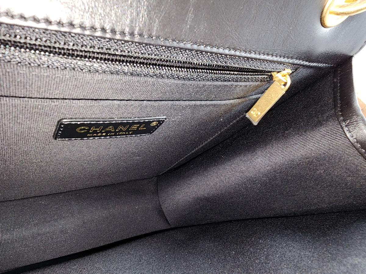 Chanel Black Calfskin 23S Double You Backpack