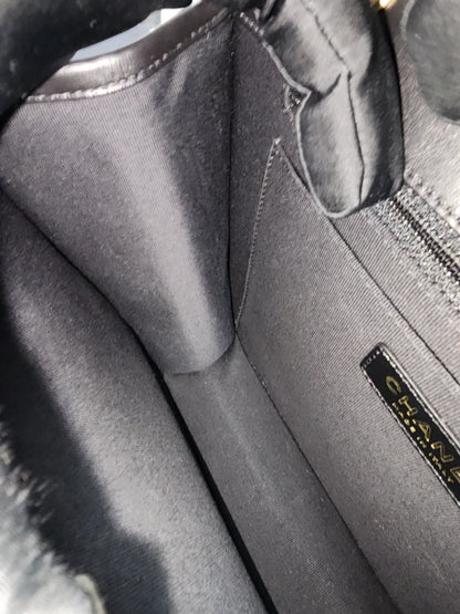 Chanel Black Calfskin 23S Double You Backpack