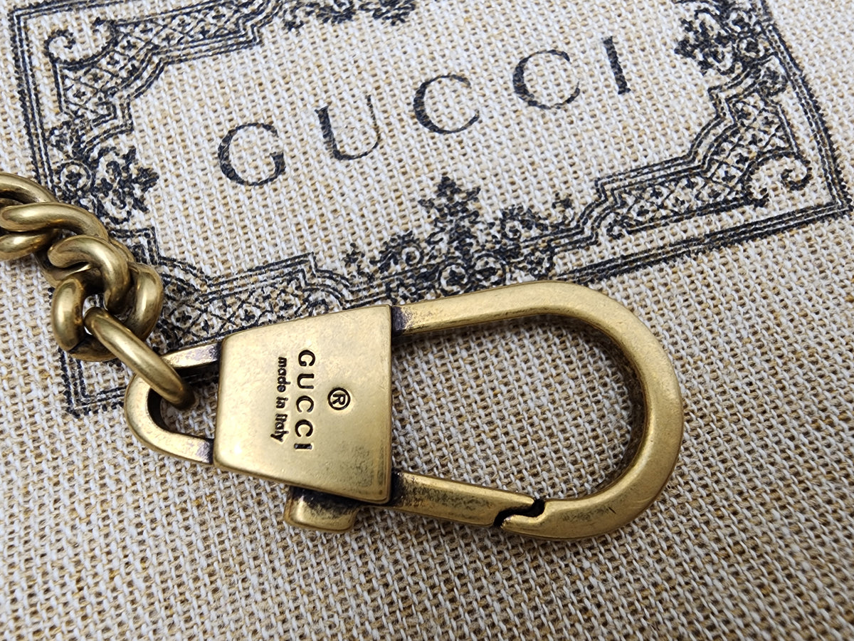 Gucci Brown Supermini Marmont (GHW)